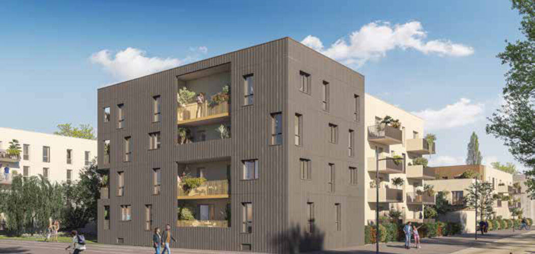 Programme immobilier neuf NOVA - Colombelles : appartements neufs du 2 au 4 pièces en ZAC Jean Jaurès (14460) - Référence : 14471