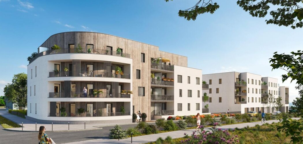 Programme immobilier neuf Les Promenades de Gaia - Colombelles, résidence neuve et architecture moderne à 15 min de Caen (14460) - Référence : 14472