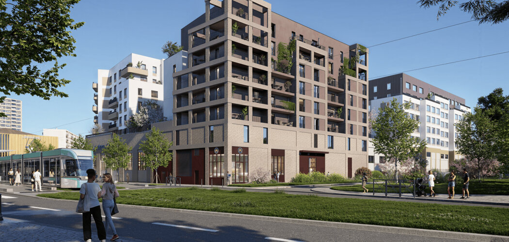 Programme immobilier neuf Carré Caillebotte - Colombes appartements neufs au pied du futur tram T1 (92700) - Référence : 17611