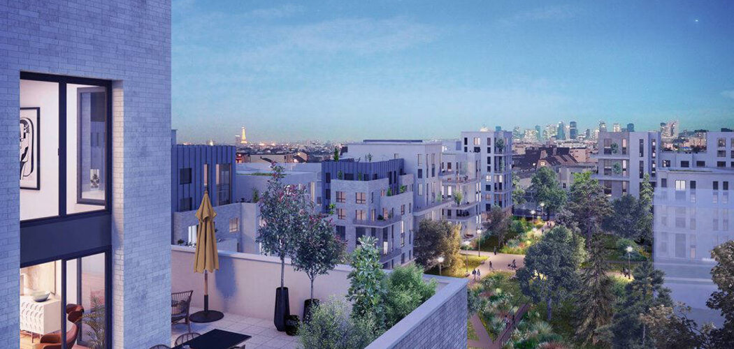 Programme immobilier neuf OVATION MAGELLAN - Colombes : appartements studios-T5 duplex avec parc paysagé en bord de Seine (92700) - Référence : 14184