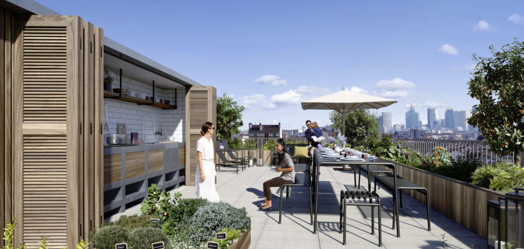 Programme immobilier neuf Les Terrasses Bel Air - Colombes : Appartements T2–T4 et maisons T4–T5 avec terrasses solarium, jardins et parking à moins de 10 min du Transilien J (92700) - Référence : 14245