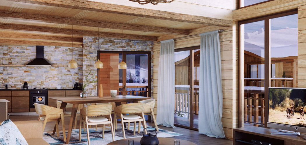 Programme immobilier neuf PREMIERES LOGES - Combloux : Appartements studio–T5 avec vue sur le Mont-Blanc et terrasses à deux pas de la navette (74920) - Référence : 4015