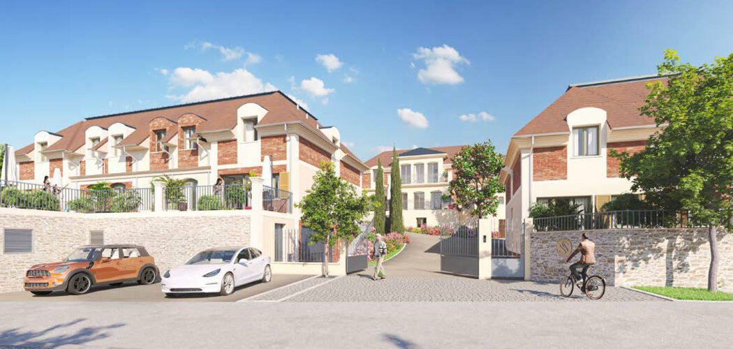 Programme immobilier neuf Domaine Naturé Seine - Cormeilles-en-Parisis : Appartements T2–T4 et maisons T3–T4 avec terrasses, panorama et façades en pierre au cœur d’un cadre exceptionnel (95240) - Référence : 14448