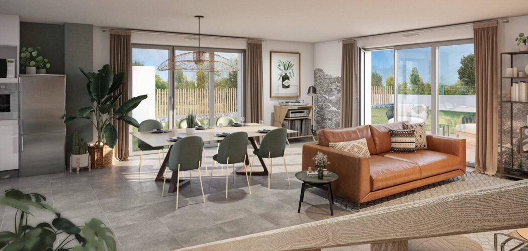 Programme immobilier neuf Balzane - Couëron : Appartements T2–T3 et maisons T4 avec terrasses, jardins privatifs et proximité bourg (44220) - Référence : 14749