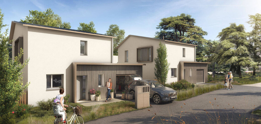 Programme immobilier neuf Balzane - Couëron : Appartements T2–T3 et maisons T4 avec terrasses, jardins privatifs et proximité bourg (44220) - Référence : 14749