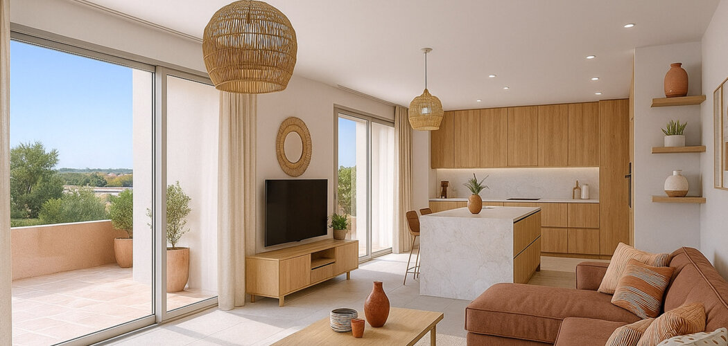 Programme immobilier neuf Le clos des violettes - Cournonterral aux portes de Montpellier en 25 min (34660) - Référence : 15165