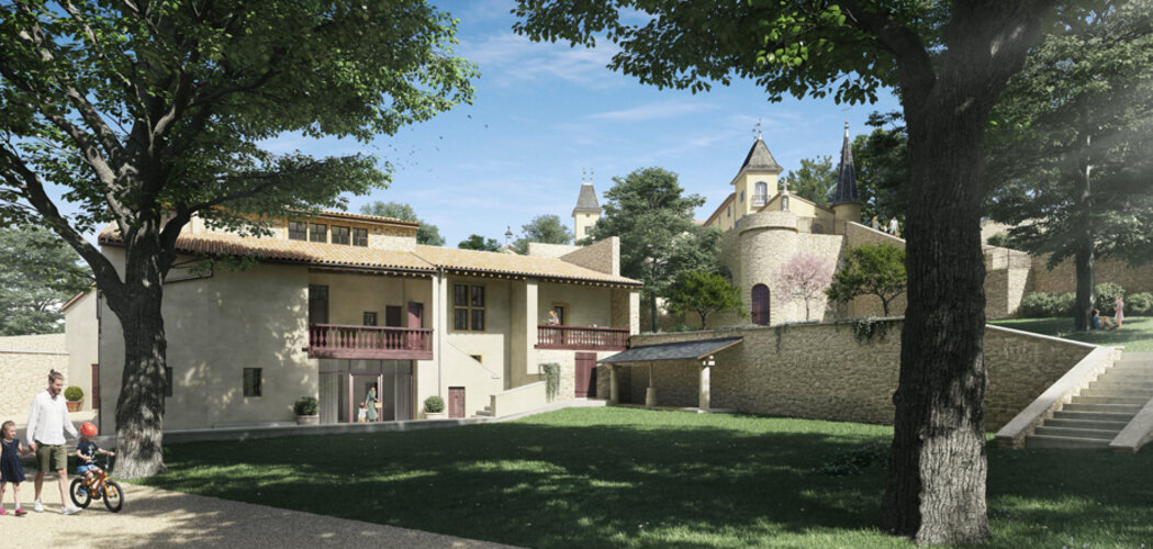Programme immobilier neuf CHATEAU LA GUERRIÈRE - Couzon-au-Mont-d’Or : appartements duplex et maisons triplex dans un domaine historique, à 15 min de Lyon (69270) - Référence : 15635