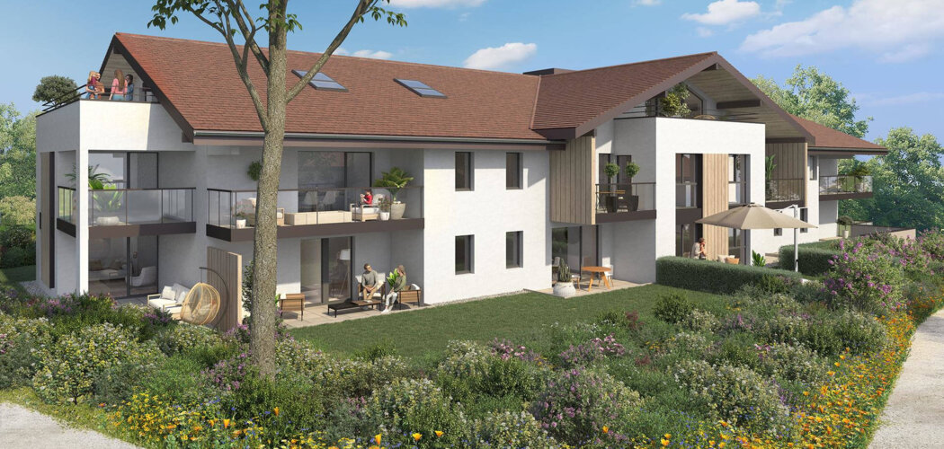 Programme immobilier neuf SOLARYS - Cranves-Sales : appartements neufs du 2 au 5 pièces proche du centre-ville (74380) - Référence : 14898