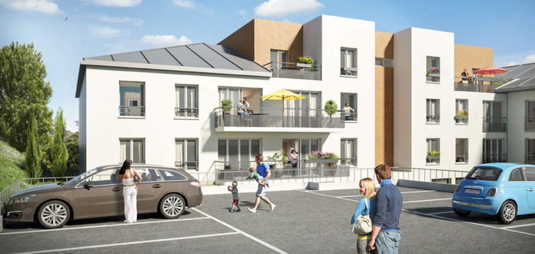 Programme immobilier neuf LES VILLAS VERDE - Crécy-la-Chapelle : Appartements T3 avec architecture contemporaine et parc verdoyant près des canaux (77580) - Référence : 712