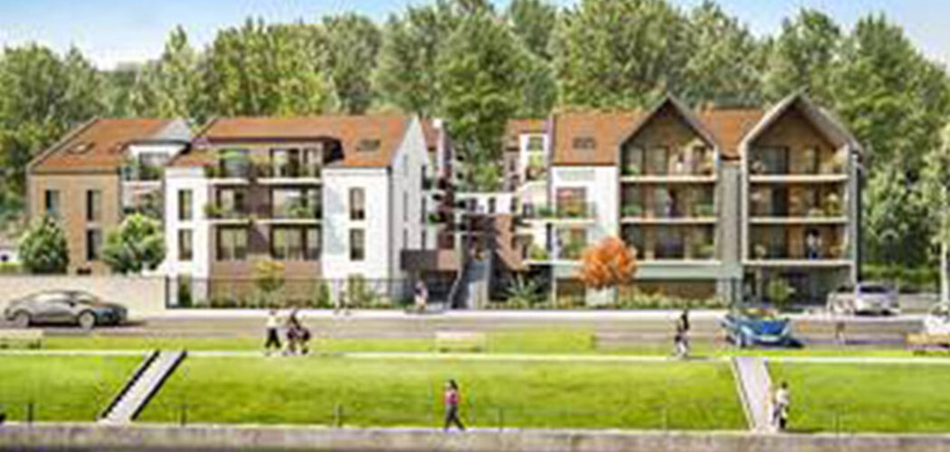Programme immobilier neuf LES BALCONS D'ESIA - Creil : 35 appartements T1–T4 avec balcons et jardins sur les bords de l’Oise (60100) - Référence : 12910