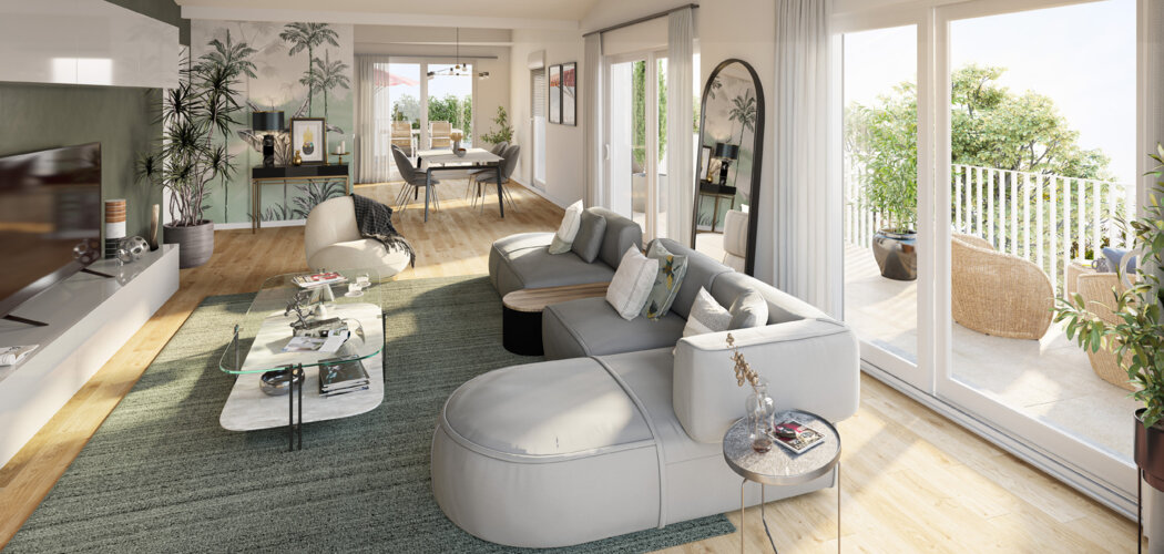 Programme immobilier neuf Résidence Le Nôtre - Croix : 12 appartements neufs T2–T4 à 500m du parc Barbieux (59170) - Référence : 15765