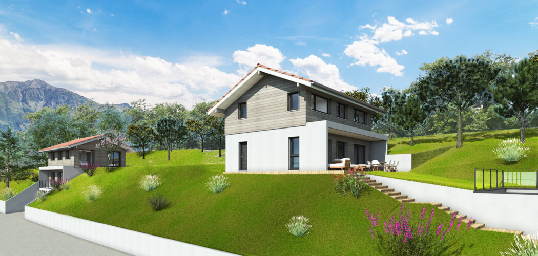 Programme immobilier neuf GRAND R - Cruseilles terrain à bâtir près du Lac des Dronières (74350) - Référence : 11260