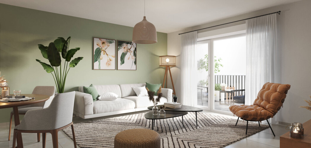 Programme immobilier neuf Krysalis - Cugnaux : Appartements T2–T4 avec terrasses, parking sécurisé et proximité centre-ville (31270) - Référence : 7091