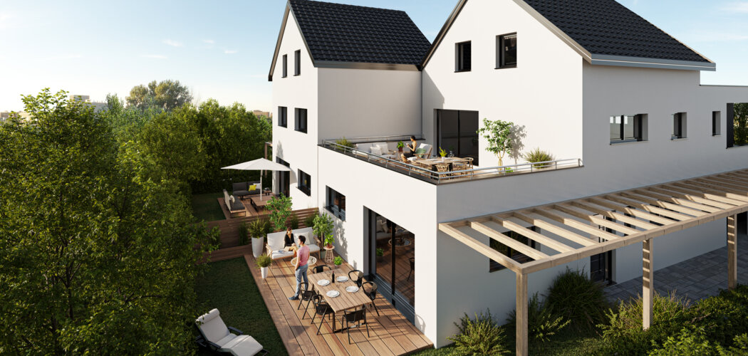 Programme immobilier neuf DUO CCMI - Dachstein dans un environnement verdoyant (67120) - Référence : 8569
