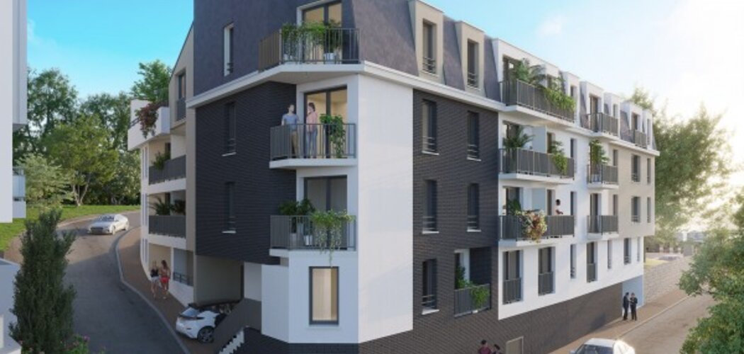 Programme immobilier neuf RESIDENCE LE SAPHIR - Darnétal au pied des  tramway T2 et T3 (76160) - Référence : 12028