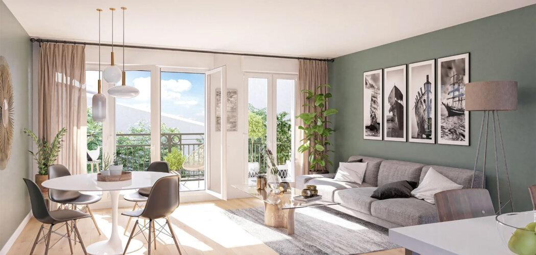 Programme immobilier neuf JARDINS DU LARGE - Décines-Charpieu à proximité du tram T7 et T3 (69150) - Référence : 16080