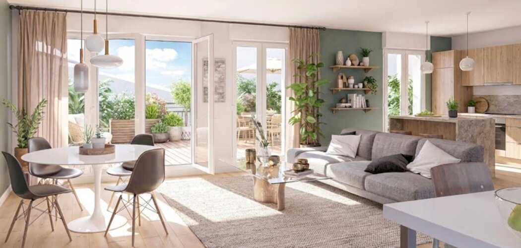 Programme immobilier neuf JARDINS DU LARGE - Décines-Charpieu à proximité du tram T7 et T3 (69150) - Référence : 16080
