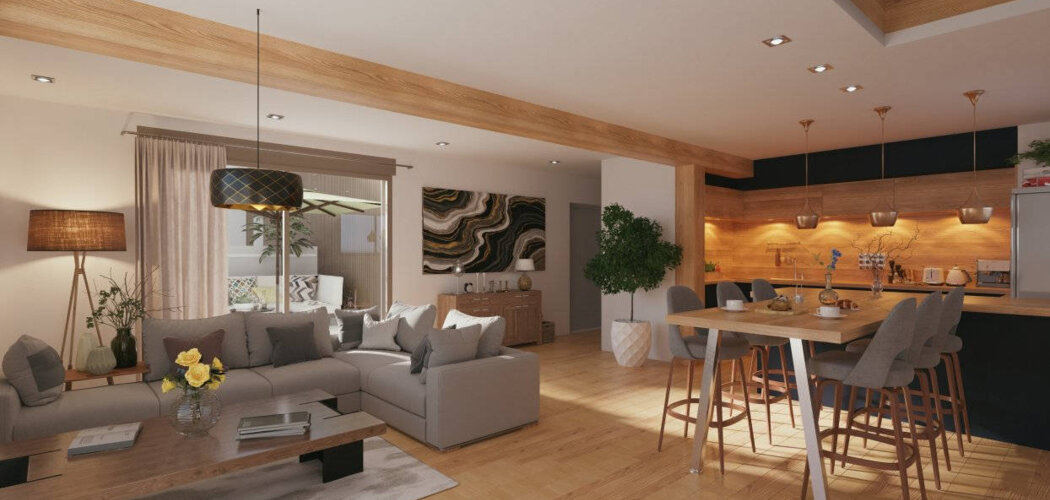 Programme immobilier neuf LE HAMEAU DES AMOUREUX - Décines-Charpieu : appartements et maisons neuves en centre-ville (69150) - Référence : 14871