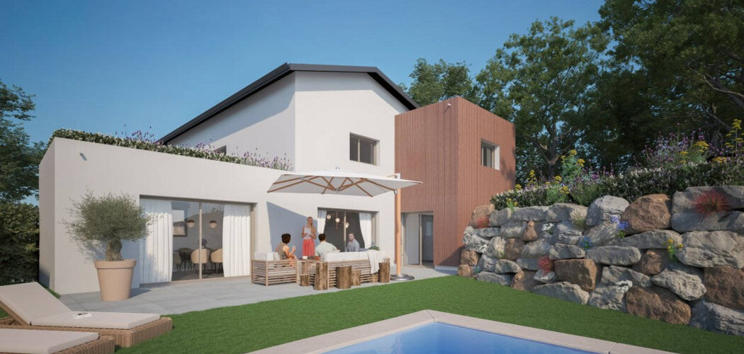 Programme immobilier neuf LE HAMEAU DES AMOUREUX - Décines-Charpieu : appartements et maisons neuves en centre-ville (69150) - Référence : 14871