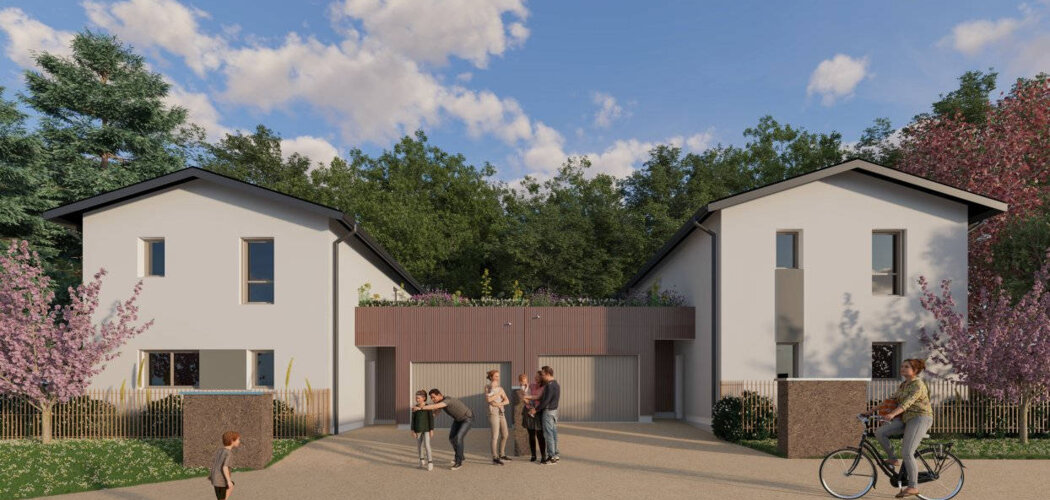 Programme immobilier neuf LE HAMEAU DES AMOUREUX - Décines-Charpieu : appartements et maisons neuves en centre-ville (69150) - Référence : 14871