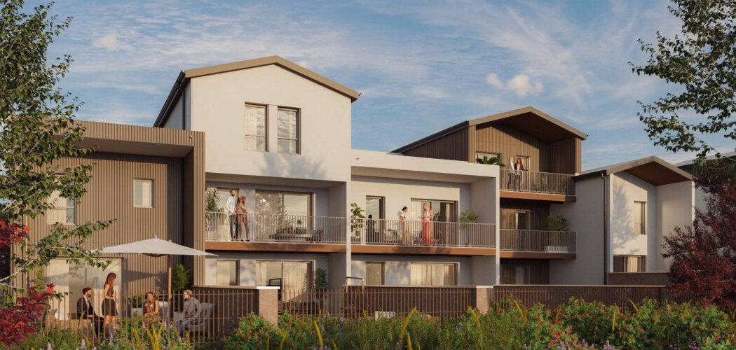 Programme immobilier neuf LE HAMEAU DES AMOUREUX - Décines-Charpieu : appartements et maisons neuves en centre-ville (69150) - Référence : 14871