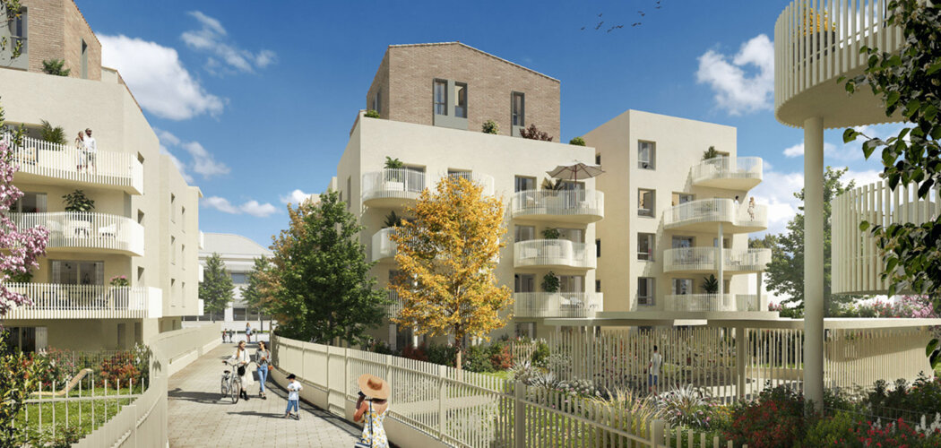 Programme immobilier neuf Entracte - Décines Charpieu appartements lumineux proche tramways T3 et T7 (69150) - Référence : 17559
