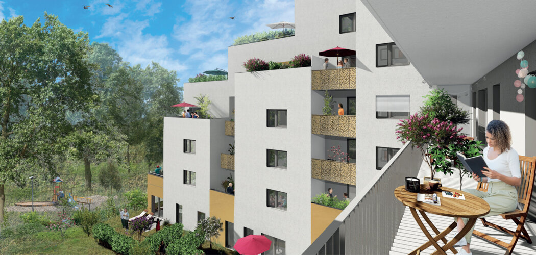 Programme immobilier neuf PARC AVENUE - Dijon : 182 logements étudiants du studio au T5 à 2 pas du tramway T2 Junot (21000) - Référence : 14629