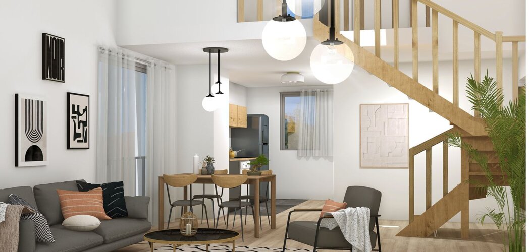 Programme immobilier neuf DIJON - BILOBA BAT D - Dijon : 76 appartements neufs du studio au 4 pièces à 15 min du parc de la Colombière (21000) - Référence : 14635