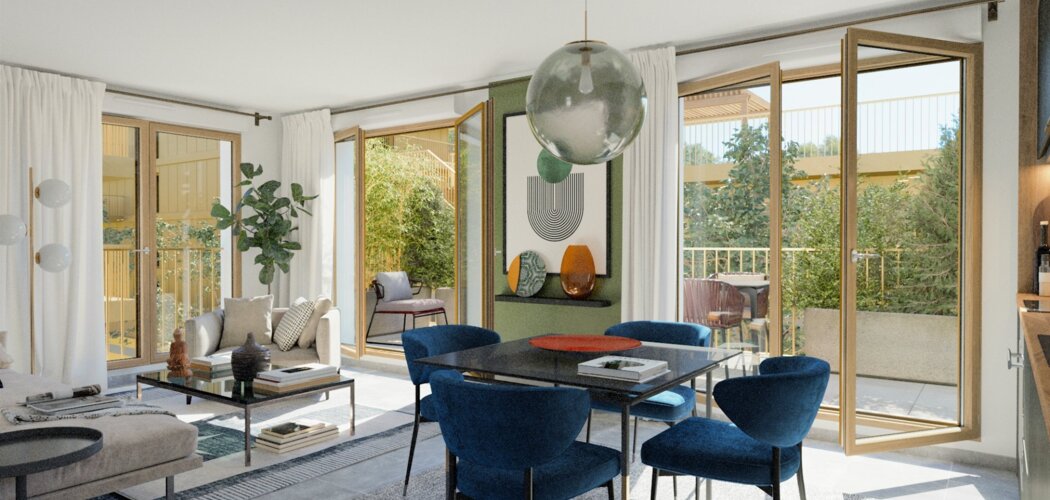 Programme immobilier neuf MELLONA - Dijon : appartements neufs du studio au T5 à 500 m de l’Île aux Canards (21000) - Référence : 14625