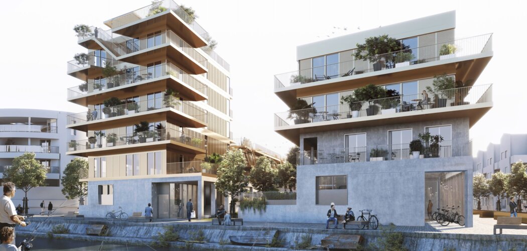 Programme immobilier neuf MELLONA - Dijon : appartements neufs du studio au T5 à 500 m de l’Île aux Canards (21000) - Référence : 14625