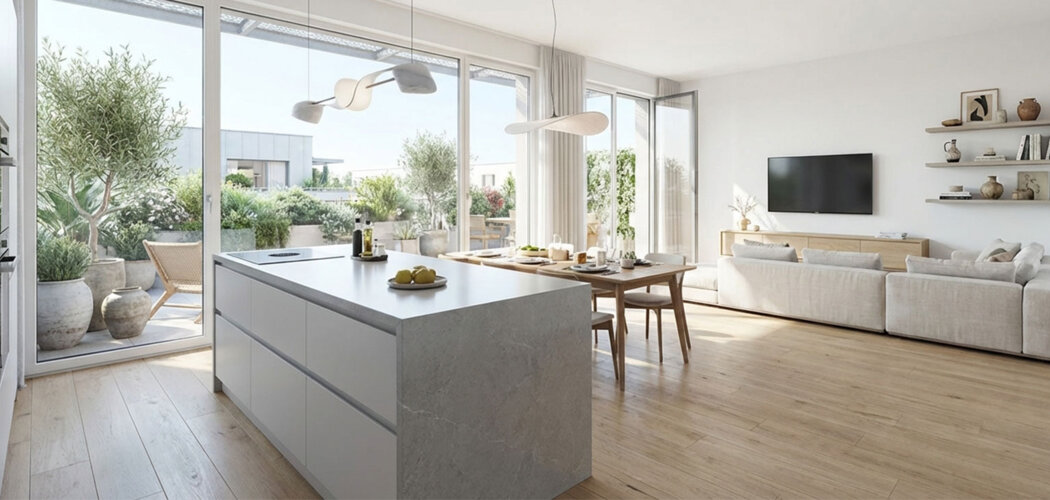 Programme immobilier neuf GARDEN STATE - BAT E - TERRAZZA - Dijon au pied du tram Nation dans un cadre paisible (21000) - Référence : 17229