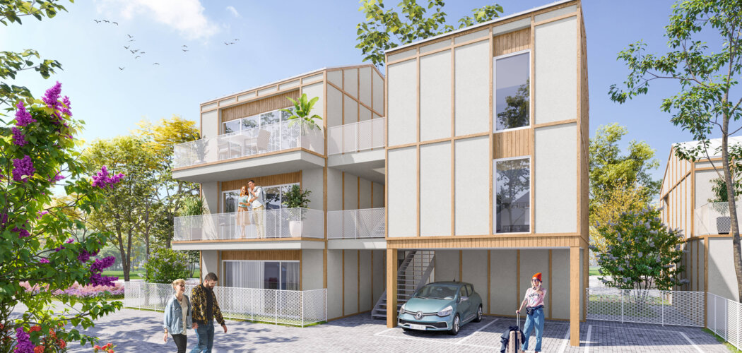 Programme immobilier neuf BELLES HOUSES - Dijon écoquartier à 10 min  du tram T2 (21000) - Référence : 11095