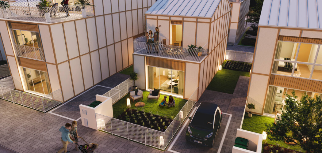 Programme immobilier neuf BELLES HOUSES - Dijon écoquartier à 10 min  du tram T2 (21000) - Référence : 11095
