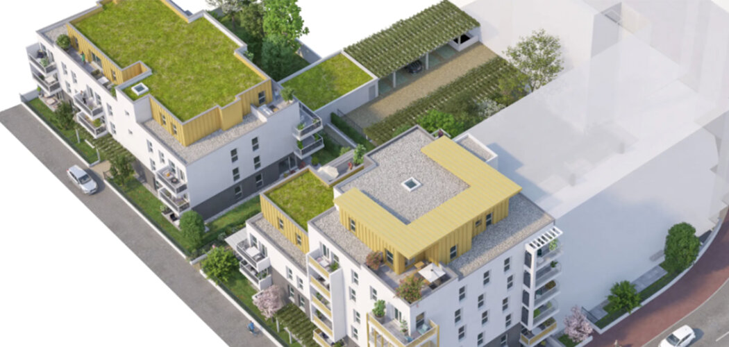 Programme immobilier neuf Villa Perrigny - Dijon secteur de l’Arsenal à quelques pas du tramway (21000) - Référence : 12492