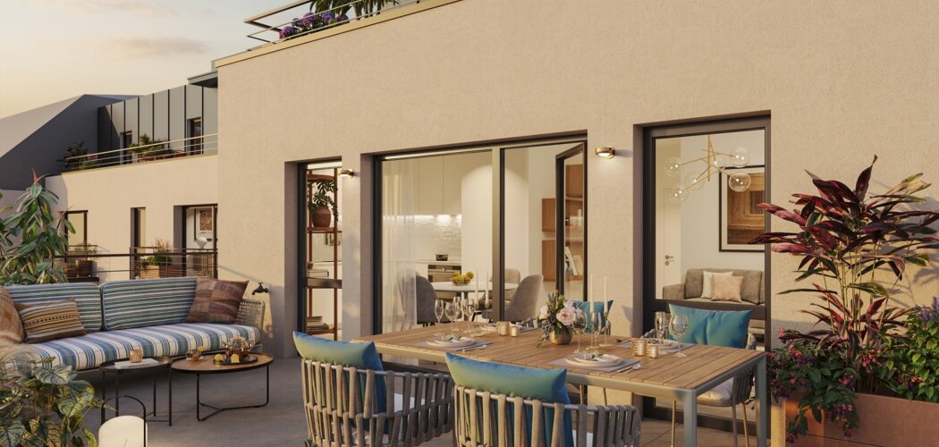 Programme immobilier neuf LADY - Dinard : appartements neufs T2–T5 à 1 km de la plage du Prieuré (35800) - Référence : 15226