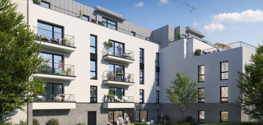 Programme immobilier neuf LADY - Dinard : appartements neufs T2–T5 à 1 km de la plage du Prieuré (35800) - Référence : 15226