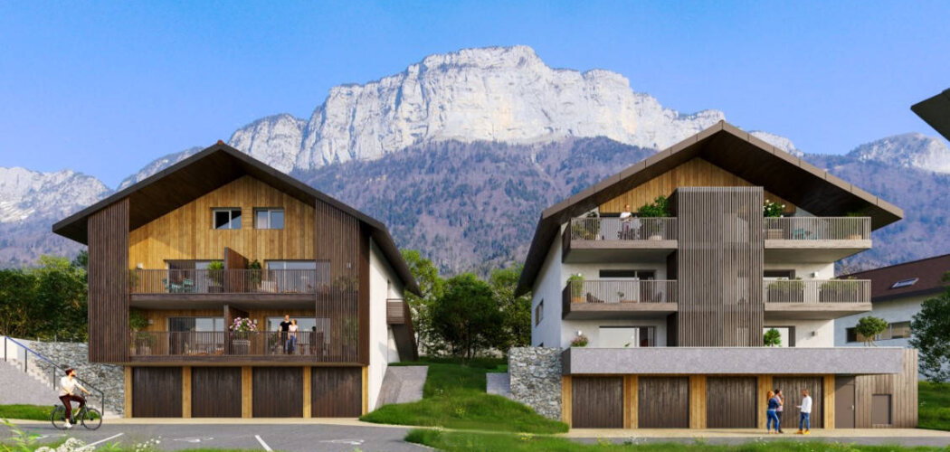 Programme immobilier neuf Les Embrunes - Dingy-Saint-Clair : Appartements T2–T4 avec terrasses, vues montagne et proximité pied de montagne (74230) - Référence : 7048