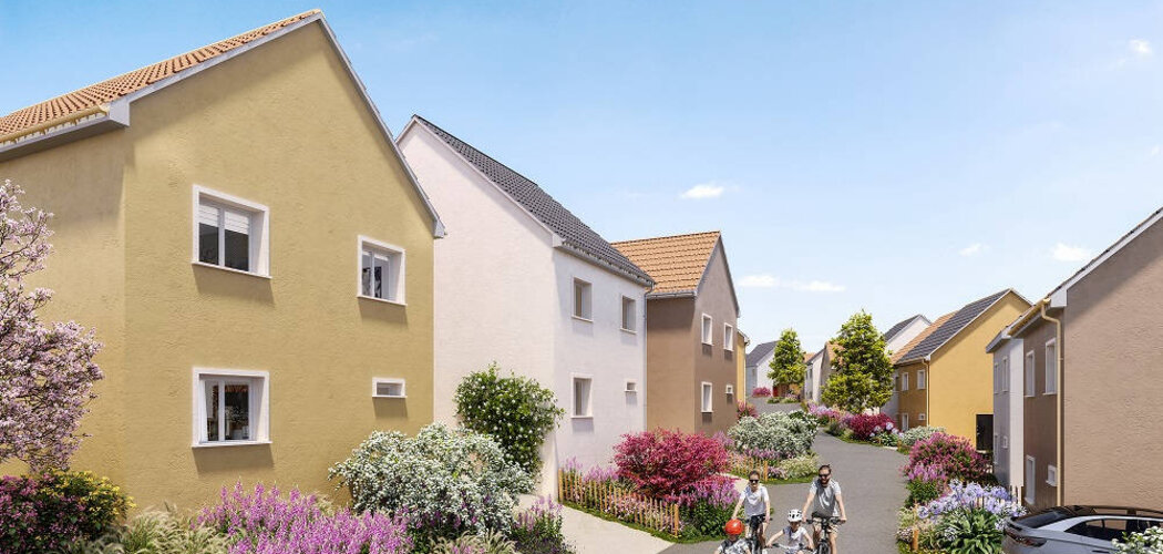 Programme immobilier neuf LE HAMEAU FLEURI - Dives-sur-Mer maisons proches des plages (14160) - Référence : 14517