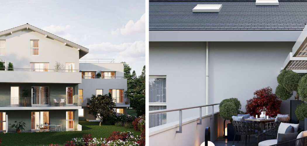 Programme immobilier neuf L’ÔPALE - Divonne-les-Bains proche à vélo du Lac de Divonne (01220) - Référence : 12959