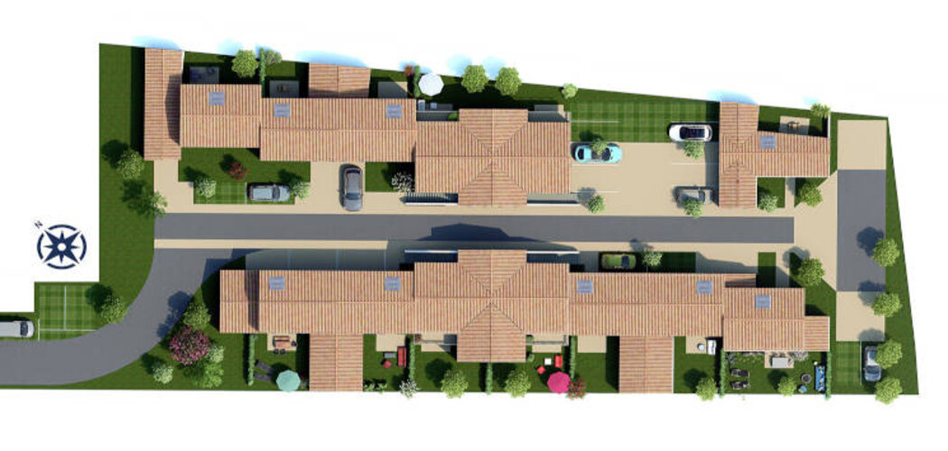 Programme immobilier neuf RESIDENCE L'ARCHIPEL - Dolus-d'Oléron : Appartements T3–T5 et maisons avec jardins, terrasses et parking aérien au cœur de la ville (17550) - Référence : 8747