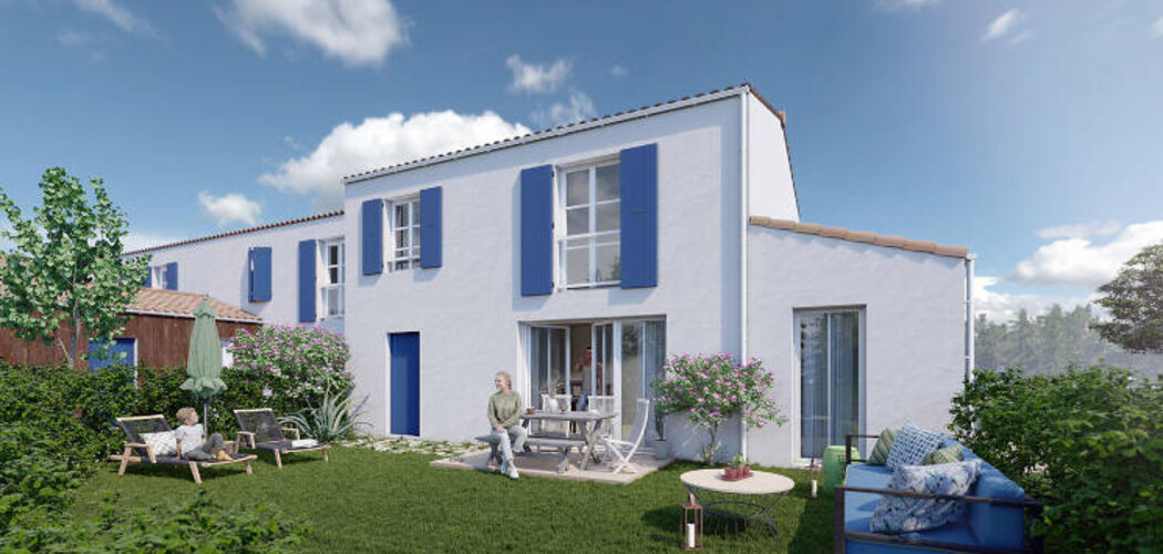 Programme immobilier neuf RESIDENCE L'ARCHIPEL - Dolus-d'Oléron : Appartements T3–T5 et maisons avec jardins, terrasses et parking aérien au cœur de la ville (17550) - Référence : 8747
