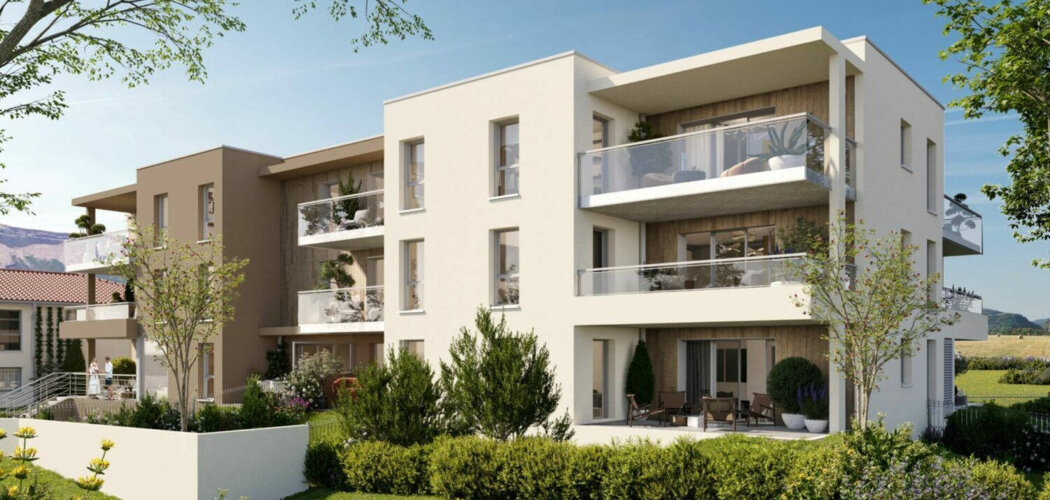 Programme immobilier neuf Tilia - Domène vue sur les montagnes de la Chartreuse et du Vercors (38420) - Référence : 15405