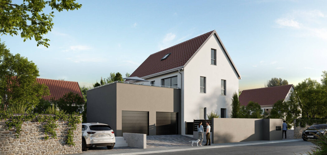 Programme immobilier neuf DUO CCMI - Dossenheim-Kochersberg aux portes de Strasbourg (67117) - Référence : 8434