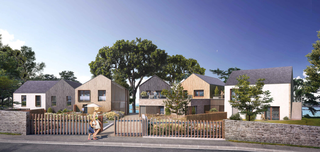 Programme immobilier neuf DOMAINE PETRA ALBA - Douarnenez : appartements neufs du 2 au 4 pièces à 250m de la plage (29100) - Référence : 14747