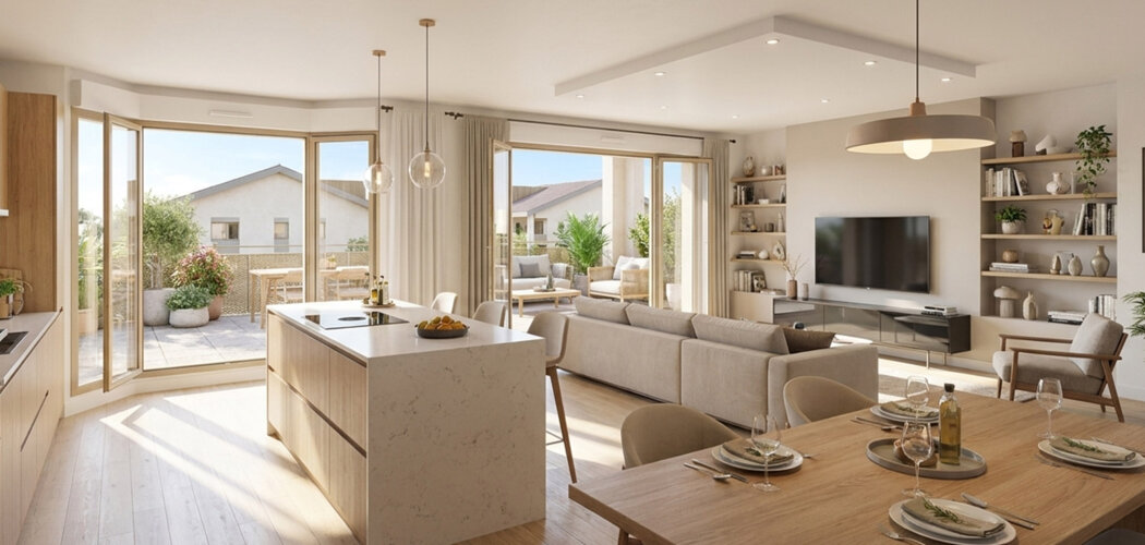 Programme immobilier neuf NEOZEN - Douvaine appartements lumineux proche Genève et commerces (74140) - Référence : 17665