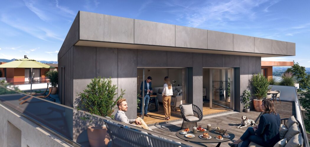 Programme immobilier neuf TERRE & O - Douvaine proche à pied de la mairie (74140) - Référence : 9176