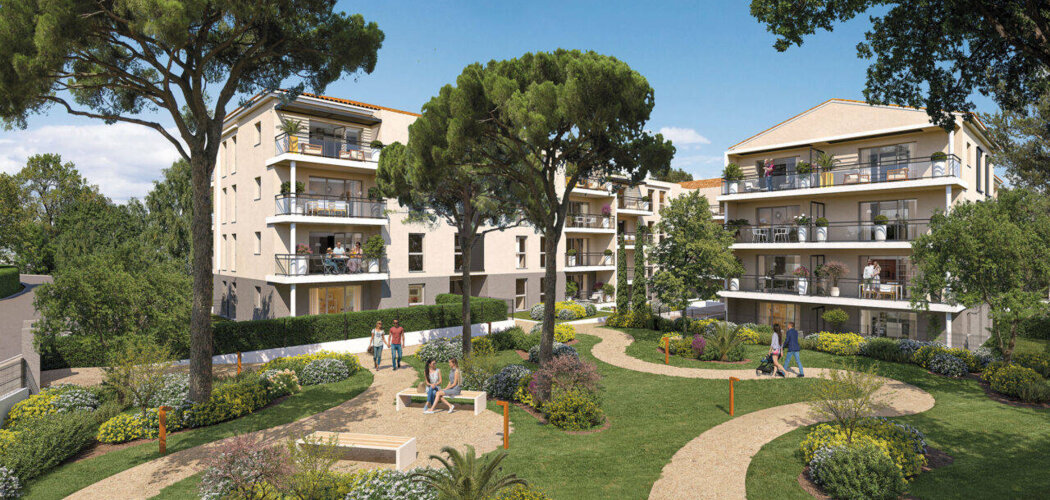 Programme immobilier neuf Les Jardins de Novaia - Draguignan quartier Billette à 9 min à vélo du centre historique (83300) - Référence : 16423