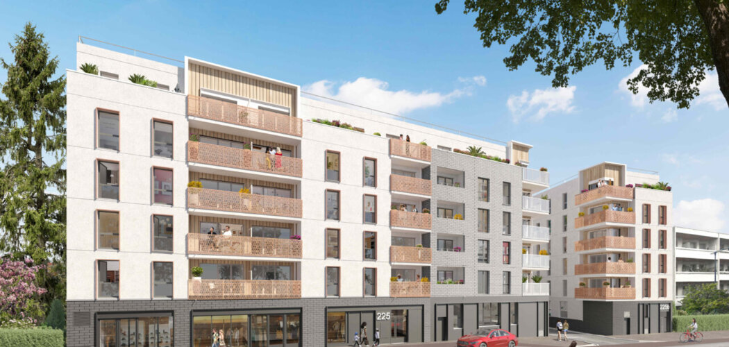 Programme immobilier neuf Le 225 - Drancy : appartements neufs du 2 au 5 pièces à 200m de la gare RER B (93700) - Référence : 14955