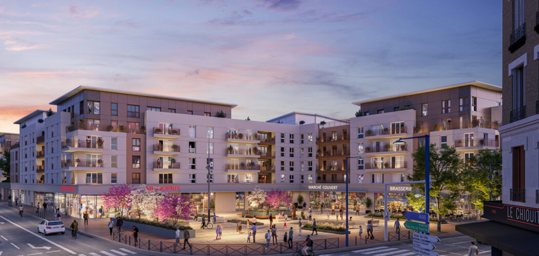 Programme immobilier neuf GREEN MELODY - Drancy : Appartements T2–T5 avec terrasses, parking sécurisé et proximité centre-ville (93700) - Référence : 14758
