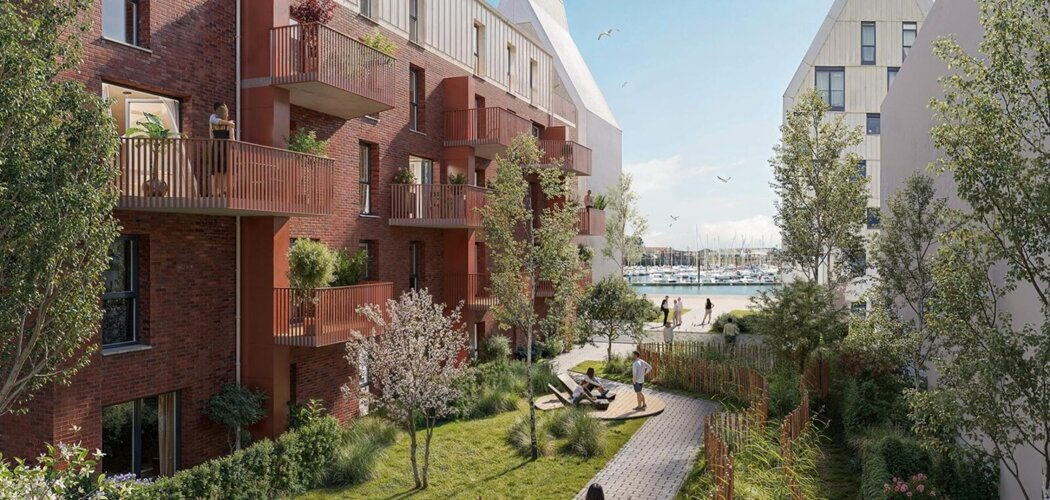 Programme immobilier neuf Les Balcons des Gables - Dunkerque à deux pas de la plage de Saint-Malo-les-Bains (59140) - Référence : 15778